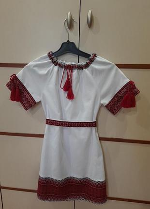 Вышиванка для девочки 7-9 р.