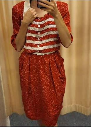 Вінтажна сукня зі 100%-ого шовку