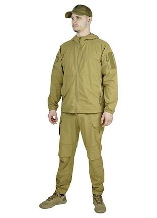 Водоотталкивающий костюм койот 4w stretch militex