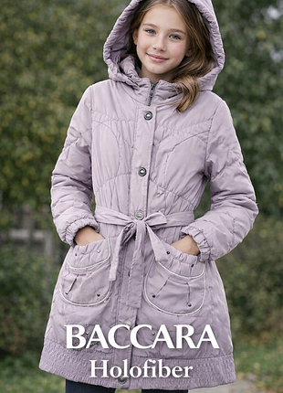 Водоотталкивающий пуффер пуховик на холлофайбере деми/еврозима baccara.