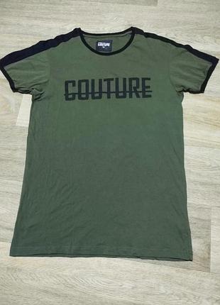 Чоловіча легка футболка з принтом розмір s-m, хакі