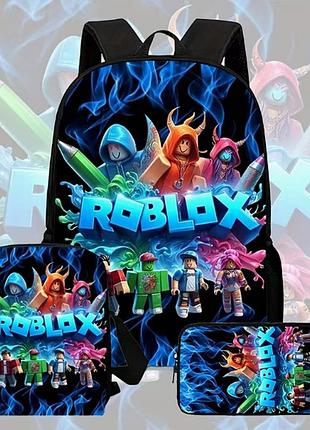Набор 3 предмета рюкзак ланчбокс пенал роблокс roblox