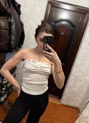 Топ білий shein