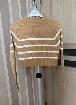 🥰 вкорочений джемпер у смужку asos 3