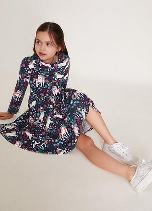 🥰 бавовняна сукня monsoon 7-8 років