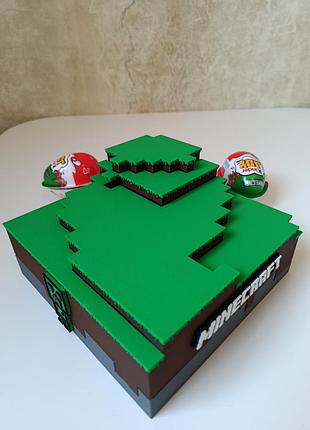 Minecraft kinder joy 💥подставка для фигурок майнкрафт киндер джой органайзер стенд 4