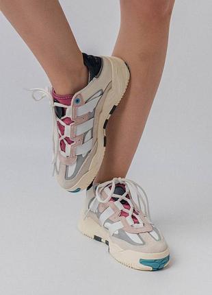 🌺жіночі кросівки adidas originals niteball  beige grey rose w