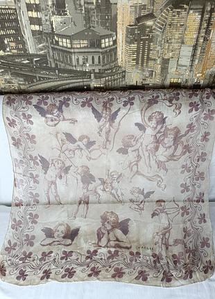 Шовкова вінтажна хустка jacqumar x liberty london vintage silk  scarf/шовковий платок/хустина/шовк/з амурами/з шовку/авторська/дизайнерська/