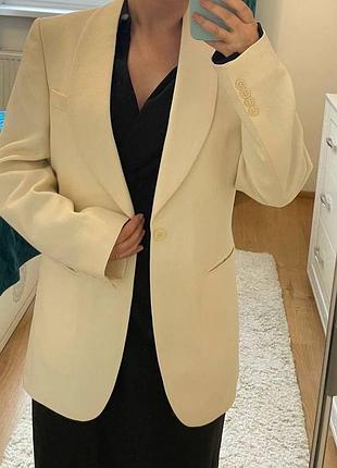 Винтажный вечерний жакет пиджак глубокий винтаж 70 лет полу шерсть pkz швейцария