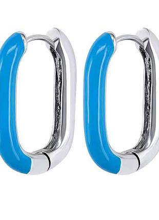 Серебряные серьги 925 в стиле cos