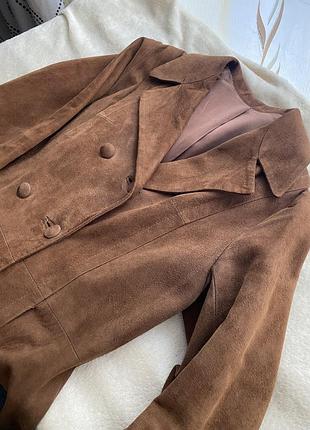 Пальто з натуральної замші