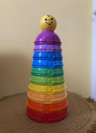 Пірамідка формочки fisher-price «stack & roll cups»