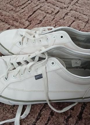 Белые текстильные кеды от британского бренда nannystate. размер 44, стелька 28 см