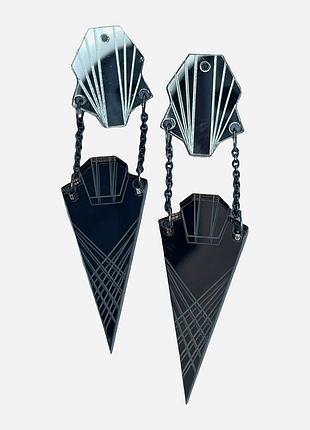 Серьги moss copenhagen 181219 черные (lv2200004811062)