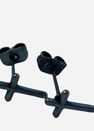 Серьги moss copenhagen 181215 темно-серые (lv2200004810966)