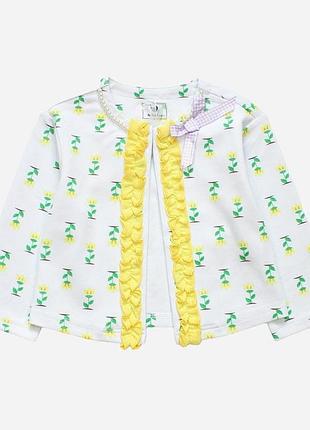 Дитячий жакет для дівчинки to be too 148507 110 см білий (lv2200004075242)