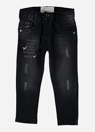Дитячі джинси для дівчинки babexi 180721 134 см чорні (2200004800417)