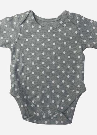 Дитяча боді-футболка для новонароджених дівчаток coo chi coo 192594 50-62 см сіра (2200005095980)