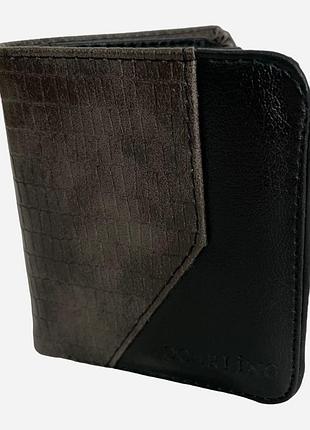 Портмоне мужское для карточек karali 182780 серый (lv2200004844381)