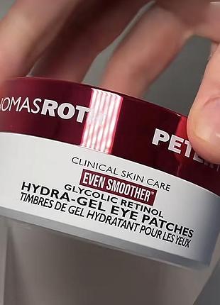 Peter thomas roth even smoother glycolic retinol hydra-gel eye patches патчі для очей