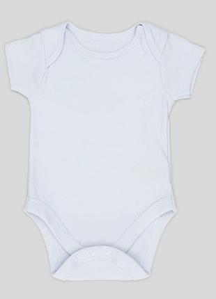 Дитяча боді-футболка для новонароджених хлопчиків mothercare 192689 62-68 см блакитна (2200005097830)