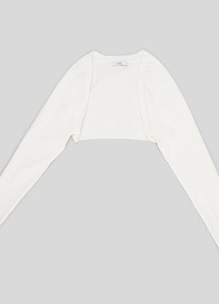 Детское болеро для девочки y-clu 149878 134 см белое (2200004096926)