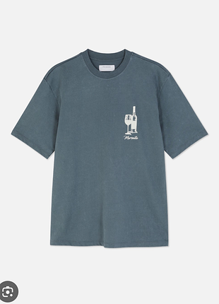 Щільна футболка оверсайз в принт "marseille" від primark