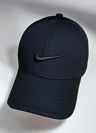 Кепка бейсболка стрейч-бавовна nike (чорна)