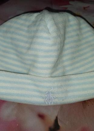 Ralph lauren детская шапка 0-9 мес 43 см