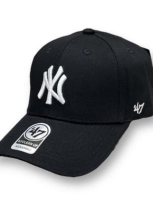 Кепка бейсболка ny new york  (чорна з білим)
