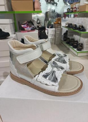 💛дитячі ортопедичні босоніжки, натуральна шкіра, розмір 30