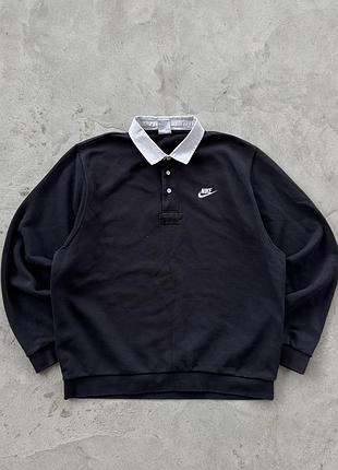 Світшот nike у стилі old money / чоловіче поло на довгий рукав