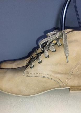 Кожаные ботинка шнуровки werner