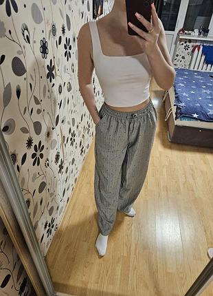 Новые брюки cropp, принт сердечка