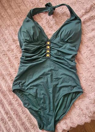 Купальник суцільний,жіночий,розмір 42,,зелений,бюстгалтер-паралон
