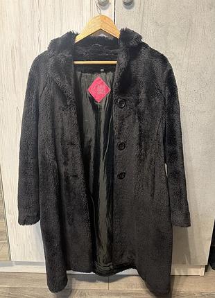 Чорна хутряна шубка girls розмір xs