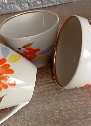Вантажні порцелянові чашки барбарис, 60-70 р.