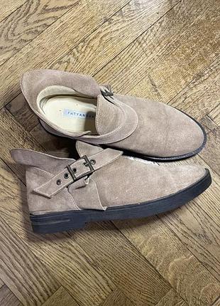 Дизайнерські черевики з натуральної замші