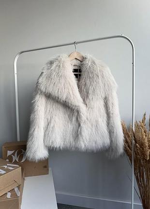 Шуба зі штучного хутра zara zw collection