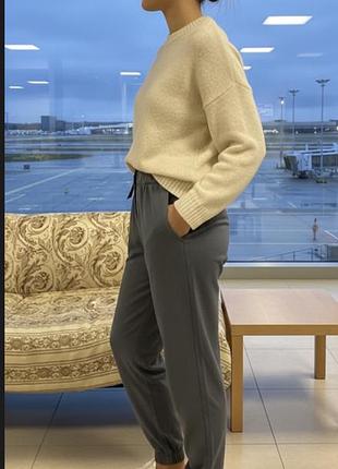 Жіночі трикотажні штани-джогери massimo dutti soft collection, розмір m (uk 12)