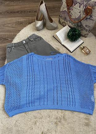 Укорочений вʼязаний светр 3