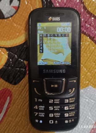 Samsung e1282t, карта памяти, 2 симкарты