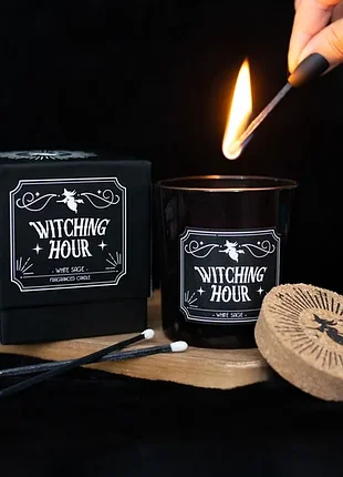 Ароматична свічка witching hour з серії midnight ritual, аромат біла шавлія