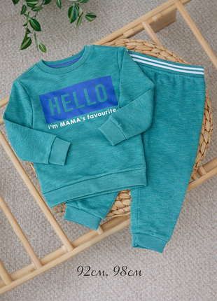 Комплект штанишки и кофта primark 98см мифкрофлис мальчик