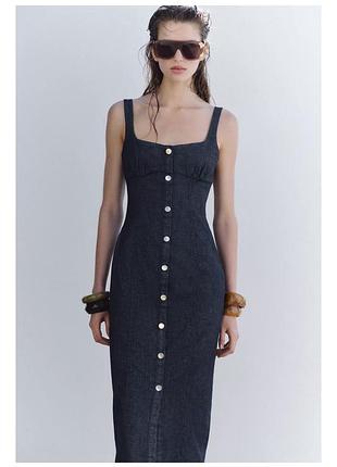 Джинсова сукня zara
