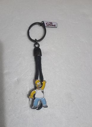 Коллекционный брелок. the simpsons homer simpson metal keychain matt groening 2004 fox