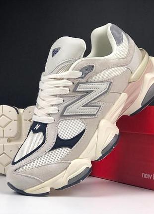 Мужские кроссовки new balance 9060 beige 1950 бежевого цвета