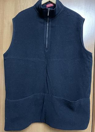 Брендовая теплая жилетка 70% шерсть 10% кашемир 20% полиамид