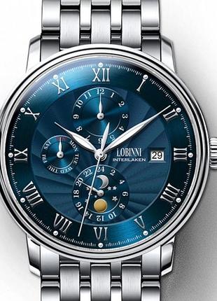 Чоловічий механічний годинник lobinni millionare