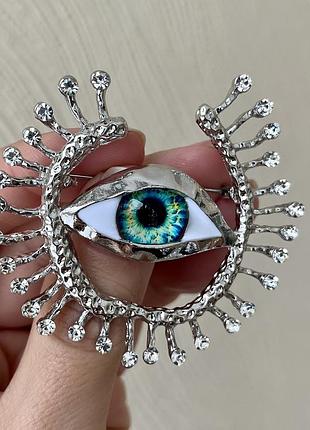 Брошка око 👁️, дивіться більше біжутерії в моїх оголошеннях